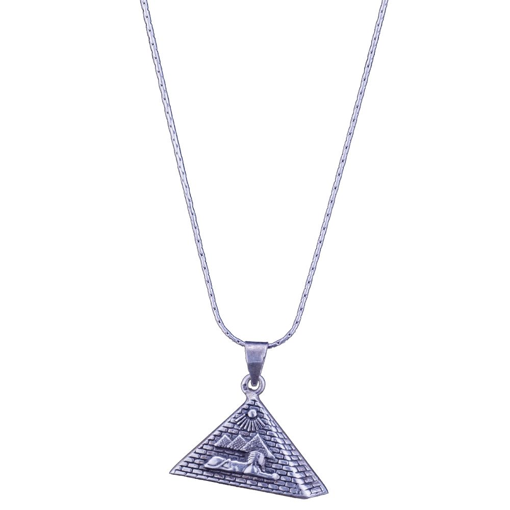 Pyramid Necklace |Pyramid Pendant | Silver Egyptian Pyramid