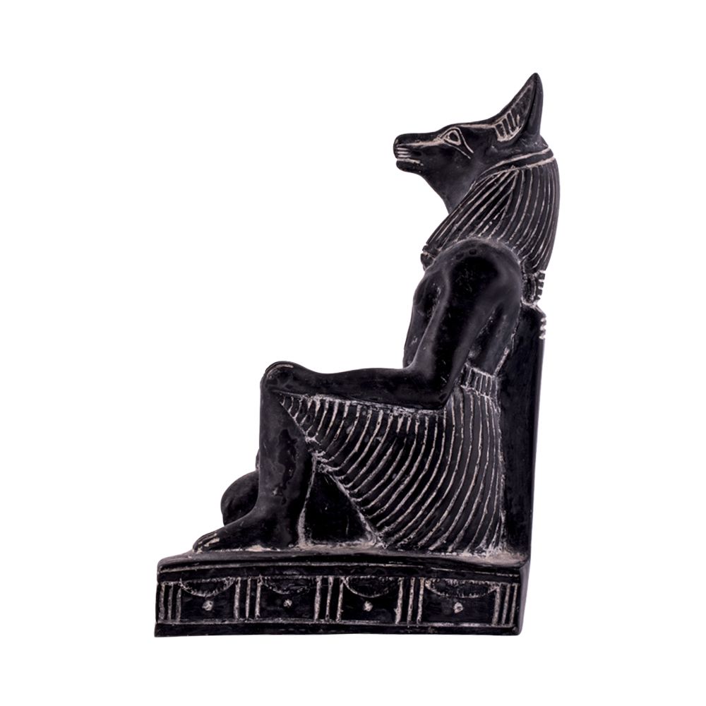 Statue of Mythology Jackal Anubis 2 Stock Image - Image of africa