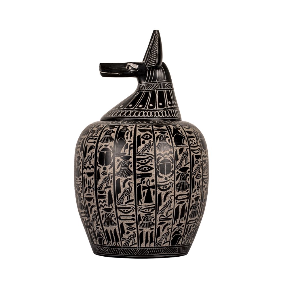 Ebros Egyptian Qebehsenuef Canopic Jar Urn 5.75"H 