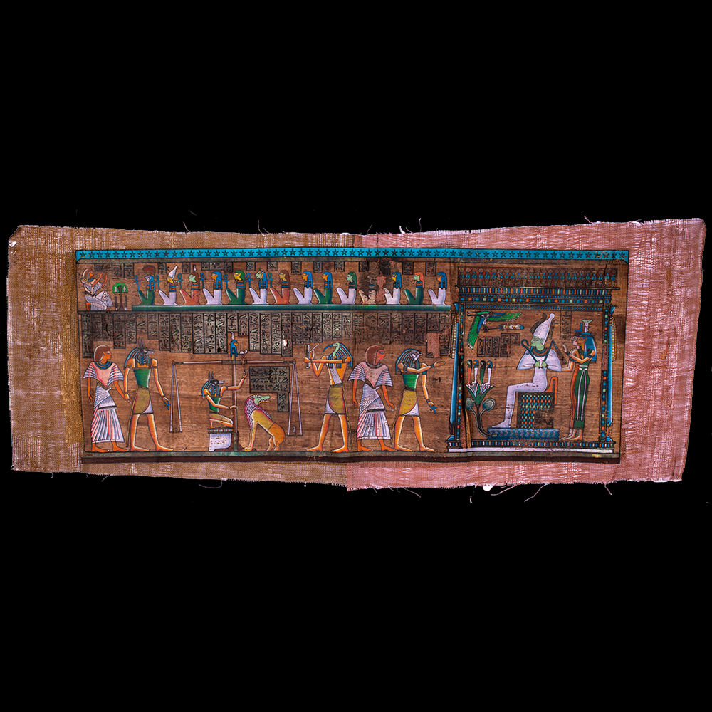 80 Years Aged Unique Masterpiece Handcrafted Egyptian Papyrus Of