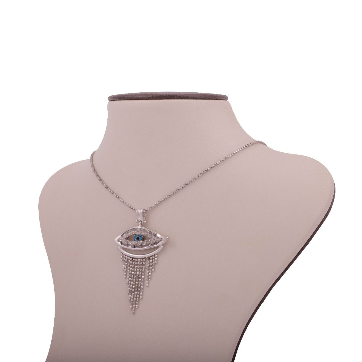 Evil eye (Nazar) sterling silver pendant