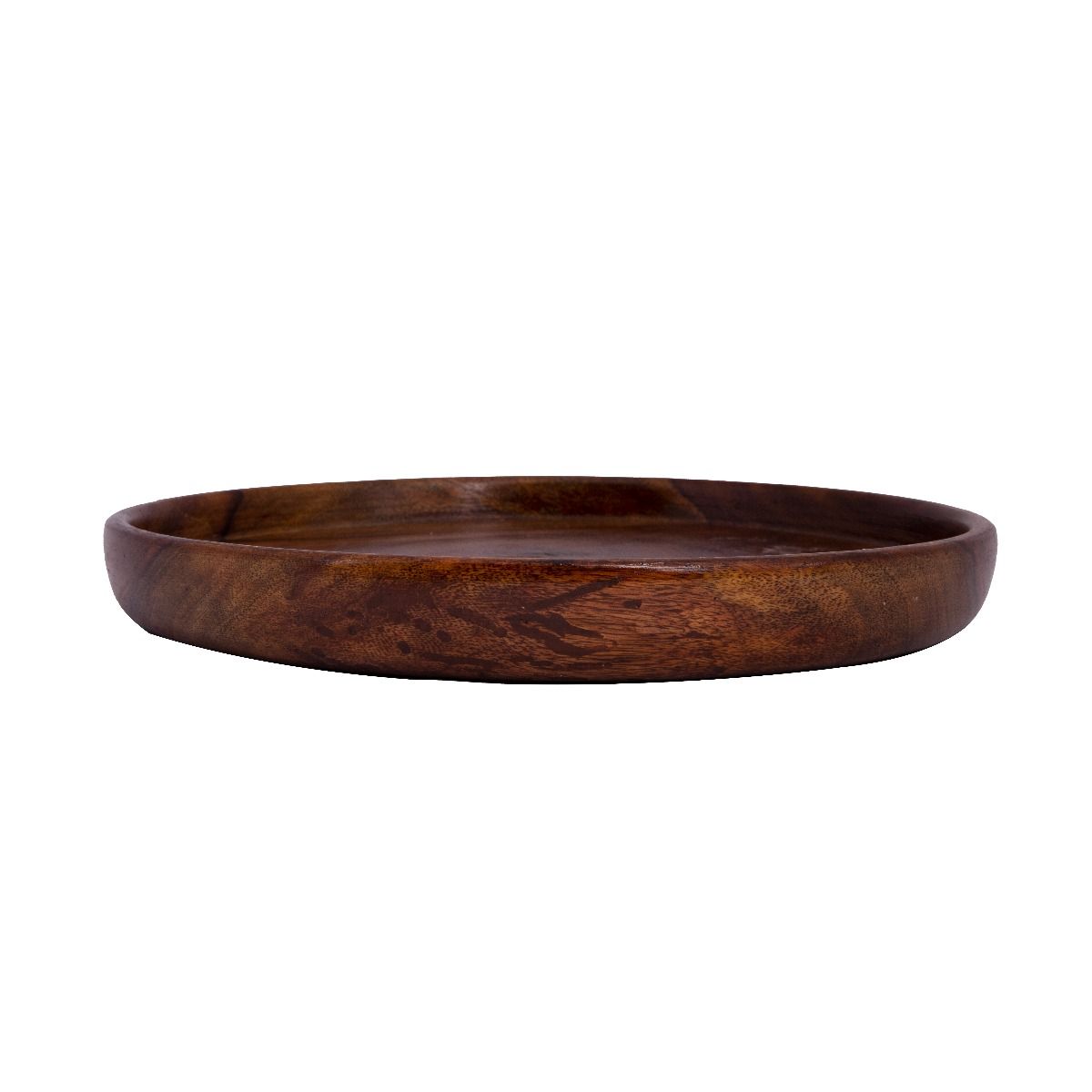 Wood Serving Tray Round Handmade Of Tree Trunk