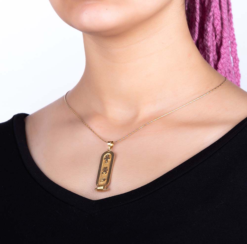Turkish Style Cartouche Necklace by Eternal Leaf