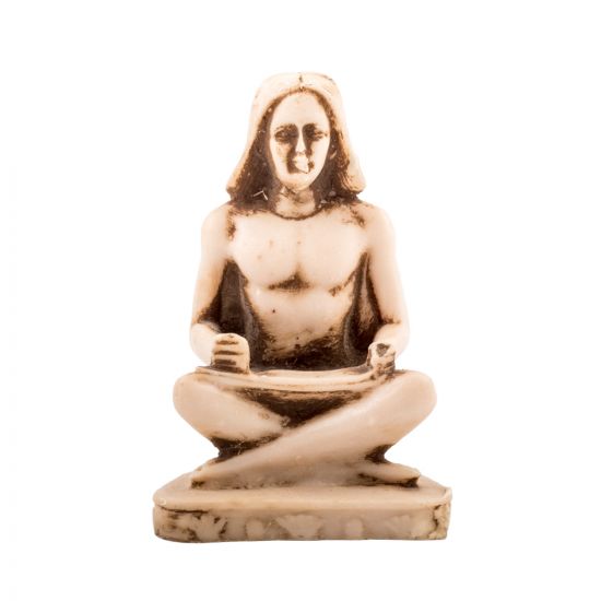 The Seated Scribe Statue Handmade of Alabaster Material, the seated Scribe