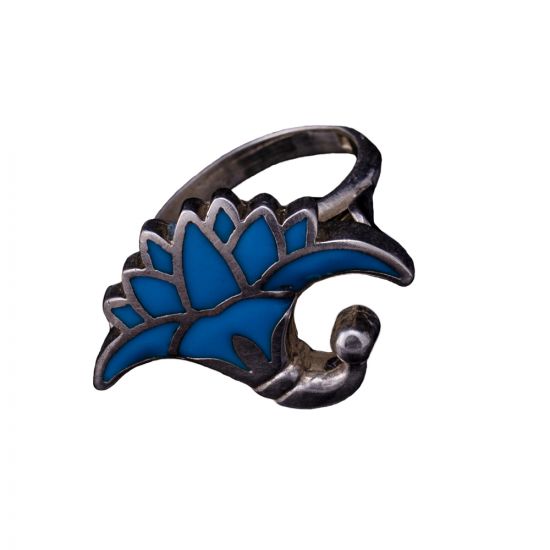 Lotus Ring, Lotus Ring Silver, Egyptian Silver Jewelry