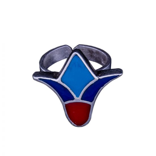 Lotus Flower, Sterling Silver Egyptian Ring