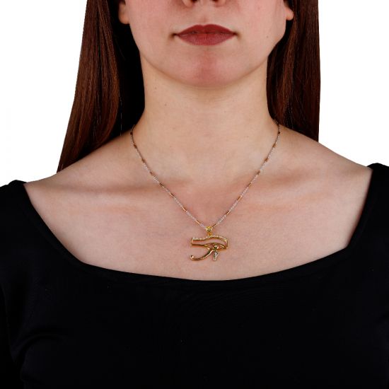 18k Hand-carved Eye of Horus Pendant