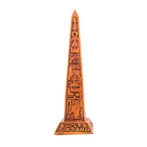 Handmade Wooden Ancient Egyptian Wood curved with Hieroglyphic letters, Wooden Obelisk For Sale