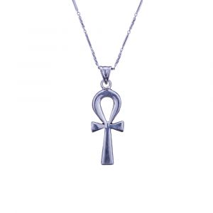 Sterling silver handmade Ankh (Key of Life) Necklace, Silver Ankh Necklace