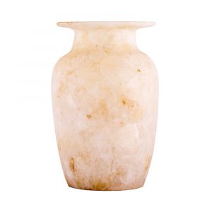 White Marble Alabaster Vase | Vintage Vases For Sale | Alabaster Vases For Sale