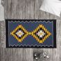 Natural Wool Tapestry Woven Home Decor Rug with Rays Geometric Designs