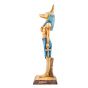 Colorful Alabaster handmade Anubis God Statue, Egyptian Dog Statue