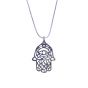 Hamsa Necklace, handmade of sterling silver