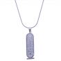 Ancient Egyptian Hieroglyphics Cartouche silver handmade, Catouche Pendant