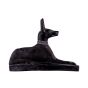 Basalt Egyptian Figure of Anubis Jackal Deity Statue (8.5 x 12.5 x 3.5 inches)