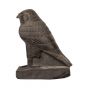 Right Side Image of the falcon Statue handmade of grey basalt stones, The Falcon Statues For Sale 