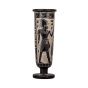 Osiris Ornamented Black Basalt Vase Handmade, Egyptian Vases for Sale