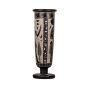 Hieroglyphical Ornamented Black Basalt Vase Handmade, Egyptian Vases for Sale