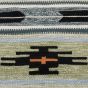 Natural Wool Tapestry of Small Kilim Rug with Geometric Designs