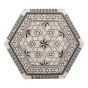 deluxe Islamic hexagonal handmade box, inlaid with precious rare mother of pearl, jewelry wooden hexagonal box