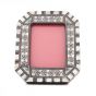 Front image, Islamic Arabesque Designed Photo Frame, Handmade of Mahogany Wood and inlaid with Mother-of-Pearls, Arabesque Picture Frame
