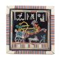 Pharaonic designed Jewelry box handmade of wood and inlaid with mother of pearls, Jewelry Boxes for Sale, Front Image