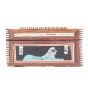 Side imade, pharaonic scene of king tut, jewelry wood box with laid and lock, mother-of-pearl inlaid, small vintage wooden boxes