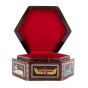 Pharaonic wooden hexagonal box handcrafted with natural precious materials (Coronation Scene)
