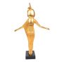 Backside of The Egyptian statue of Serqet Goddess handmade of wood and covered with gold sheets, Buy Egyptian Statues Online