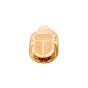 18K Gold Egyptian Wisdom Scarab Pendant Handmade, Gold Scarab Pendant