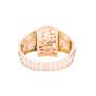 Gold precious stones inlaid bracelet Pharaonic symbols designed, Gold Bangle