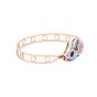 Horus Eye hand-cuff handmade of 18K Gold and inlaid with semi-precious stones, Eye of Horus Bangle, Eye of Horus Jewelry