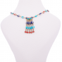 The Egyptian Scarab Necklace handmade of 18K Gold and inlaid with Semi-precious stones, Lapis Scarab Pendant