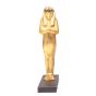 Horus Statue for Sale Handmade from Mahogany, Gilded with Gold Sheets (20.4 H, 5.9 W, 5.9 L Inches)