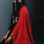 Handwoven 100% Egyptian Cotton Red Shawl Enriched with Siwa Oasis's Embroidery