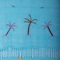 Handwoven 100% Egyptian Cotton Light Blue Shawl with Beautiful Tribal Embroidery 