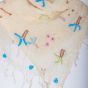 Creamy Cotton Scarf Inspired by Siwa Oasis Embroidery