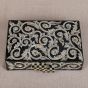 Black Clutch Bag with Pearls | Pearl Evening Bag | Pearl Bag | Mother of Pearl Clutches | Mother of Pearl Purse | Swan Bazaar