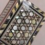 Vintage Wooden Jewellery Box | Pearl Jewelry Box | Mother of Pearl Jewelry Box | Mother of Pearl Boxes