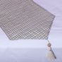 Multi-Pastel Colorful Coverlet with Beige fringes