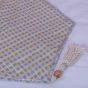 Multi-Pastel Colorful Coverlet with Beige fringes