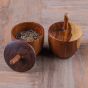wooden spice jar Set