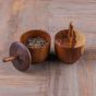 wooden spice jar