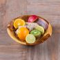 wooden salad bowl, fruit Bowl