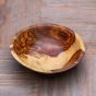 Rustic wooden salad bowl
