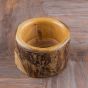 Natural plant pot wood