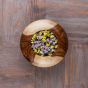 Rustic wooden plant pot