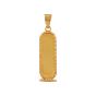 Double-Faced Gold Cartouche Pendant  Influenced by Egyptian Jewelry 5gm