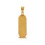 Double-Faced Gold Cartouche Pendant  Influenced by Egyptian Jewelry 5gm