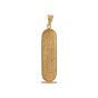 Double-Faced Personalized Royal Cartouche Pendant  Influenced by Egyptian Jewelry(6.5gm)